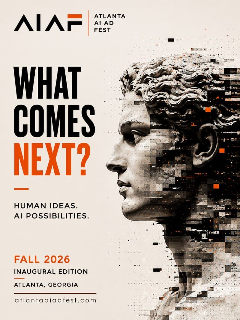 AIAF 2026 poster — classical form meets AI